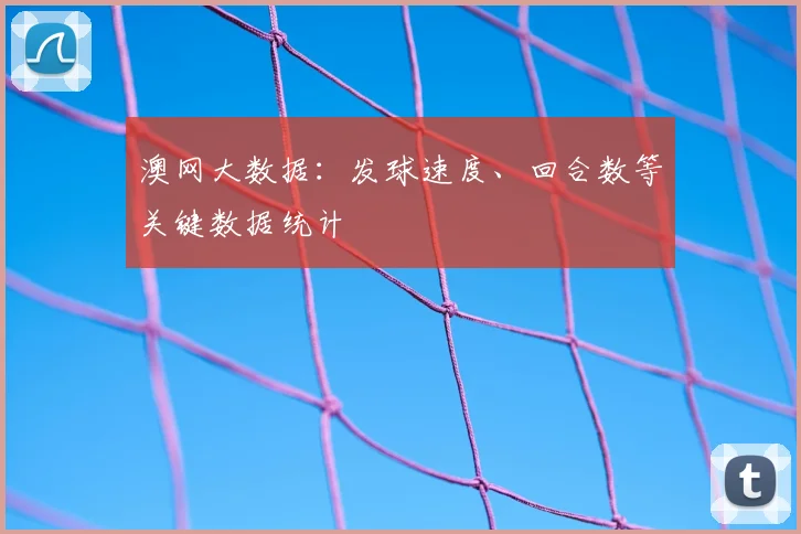 澳网大数据：发球速度、回合数等关键数据统计